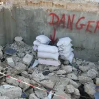 Deactivated cluster sub-munition in South Lebanon, Sadikine village.