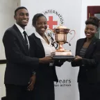 The winners of the 2019 edition of the Zimbabwe National IHL Moot Court Competition organized by the ICRC and the International Commission of Jurists (ICJ).