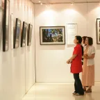 Beijing, Capital Library. An exhibition of photographs "Our world - At war. 