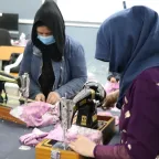 Women working in a tailoring shopt