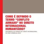 Capa da publicação "Como é definido o termo conflito armado no DIH"