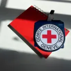 ICRC Emblem badge and book