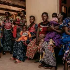 Patients arriving for appointments at Doukouma health centre, supported by the ICRC. Doukouma, Central African Republic, 9th December 2024.
