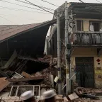 Imágenes de la destrucción causada por el terremoto en la región de Nay Pyi Taw, en  Myanmar 