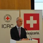 ICRC vice-president Gilles Carbonnier visits Poland & joins in the commemorations of the Geneva Conventions.