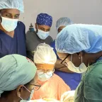 Doctors attending the practical training session in Alert Hospital OR .JPG