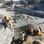 Community workers involved in a cash-for-work project