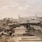  Guerre de Crimée, 1854-1856 - Scutari. Caserne-hôpital et cimetière.