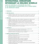 Mise en œuvre nationale des dispositions du droit international humanitaire interdisant la violence sexuelle – Liste de contrôle à l’intention des États et du Mouvement international de la Croix-Rouge et du Croissant-Rouge