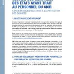 Gestion des demandes des États ayant trait au personnel du CICR : considérations relatives à la protection des données