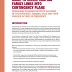 Guide to Incorporating Family Links Into Contingency Plans