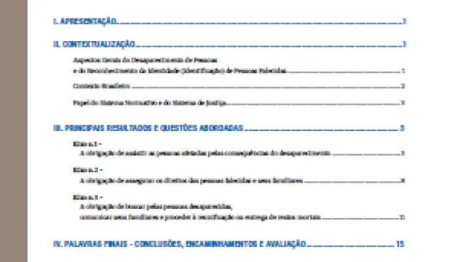 Capa do relatório