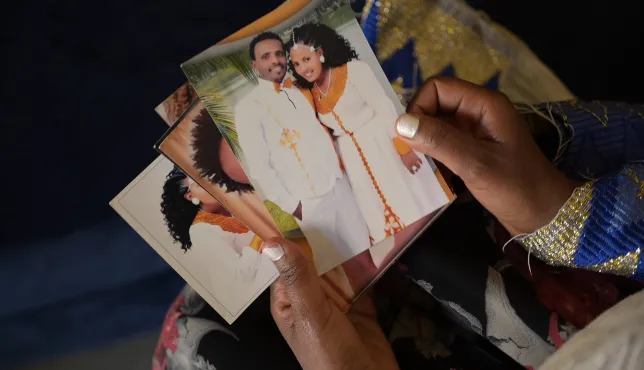 Tiegsti Desta, 33, from Ethiopia, has been looking for her husband for nearly 3 years. 