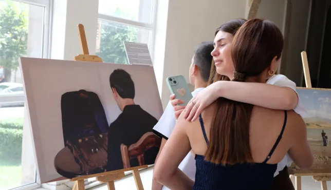 Families of the missing at the exhibition 