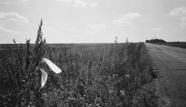 In Ukraine, white ribbons mark fields that are no longer safe, littered with explosive hazards.