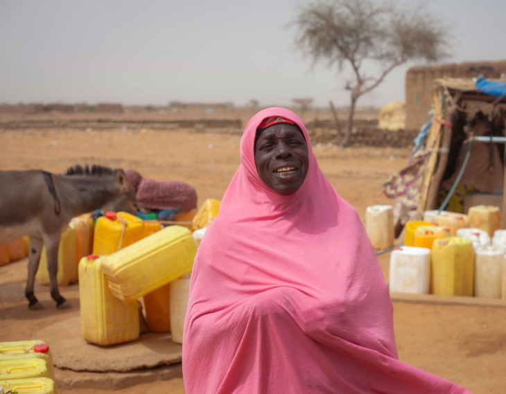 Safi djibo, la gérante de la borne fontaine