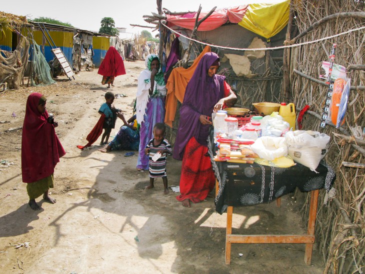 International Women's Day. Somalia, 2016. Fatuma has set up a small food kiosk at the displacement camp where she lives in Beletweyne. CC BY-NC-ND/ICRC/Miraj Mohamud