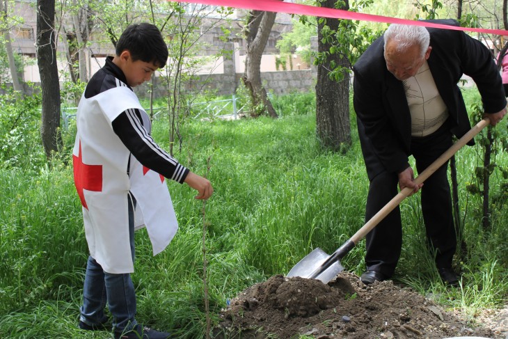 Masis, Armenia. Vladimir Kaprielov is the father of a missing person. He is also the only man from Masis who takes an active part in all the events for families of missing persons that the ICRC and the Armenian Red Cross organize in his town.