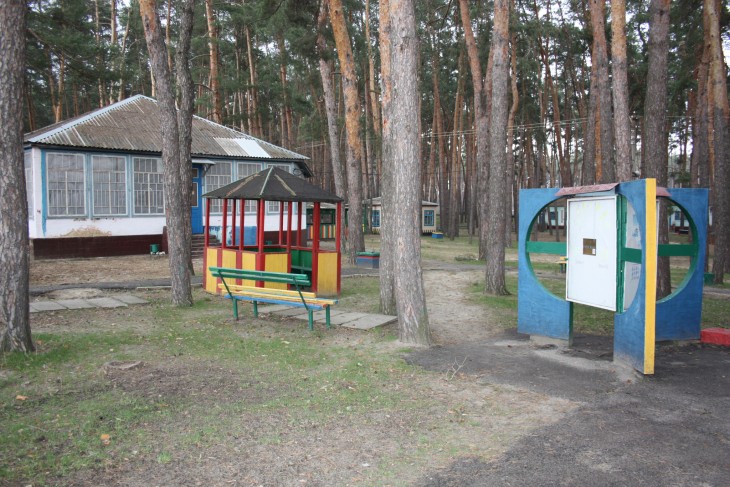 Staff who have relocated from Lugansk to Starobilsk are living in the summer camp for children that the power company owns.