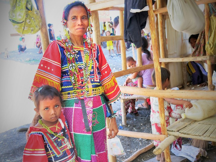 Manobo woman and child