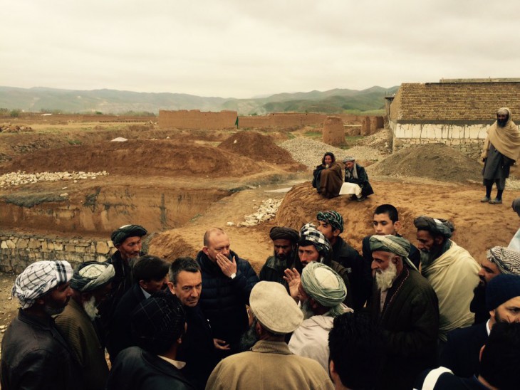 Listening to village elders in north Afghanistan. The war is a daily struggle for them. Little security, few jobs.