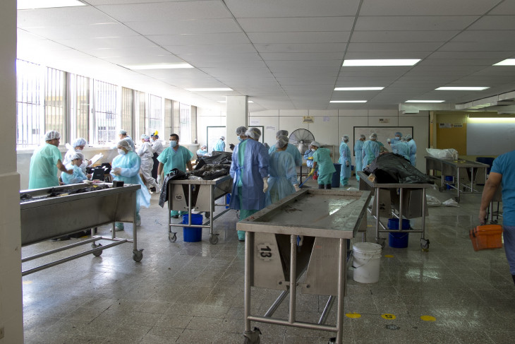 Mediante sua equipe de especialistas forenses, o CICV trabalha no mundo inteiro para garantir a proteção das pessoas falecidas e o respeito ao direito dos familiares de saber a sorte dos seus entes queridos.