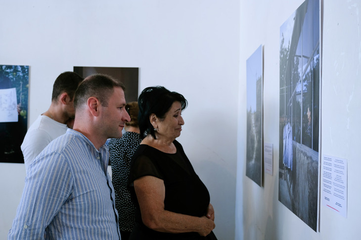 People attending the exhibition