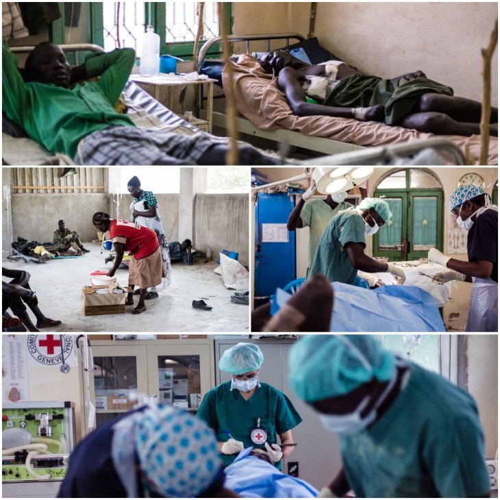 Ante un recrudecimiento de la violencia por la guerra civil en Sudán del Sur, el equipo quirúrgico del CICR trabajó día y noche en el hospital de Kodok. CC BY-NC-ND / CICR / Alyona Synenko